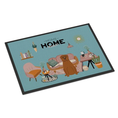 Carolines Treasures 24 x 36 in. Dogue De Bourdeaux Sweet Home Indoor or Outdoor Mat CK7918JMAT